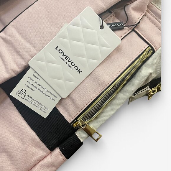NWT Lovevook Blush Pink Backpack USB Charging Port